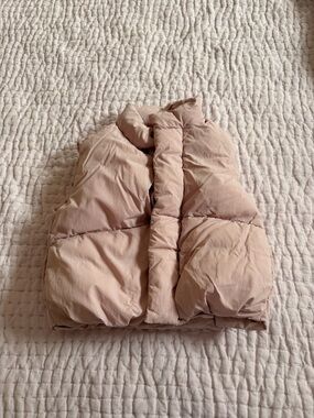Zara Kids Puffy Vest in Light Pink
